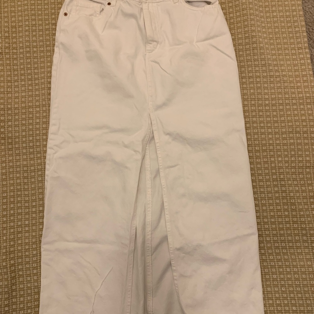 Dynamite White Denim Skirt